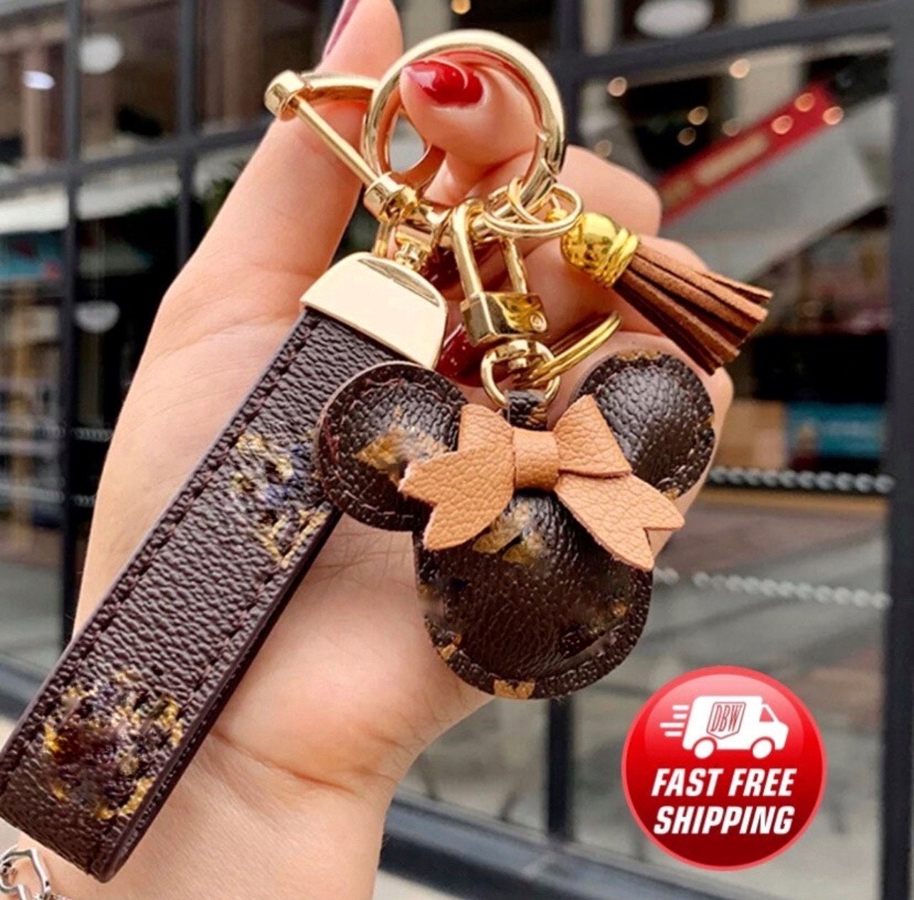 Upcycled Louis Vuitton Cute Crab Keychain - LingSense