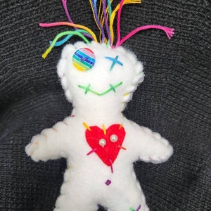 PRIDE LGBTQ+ Poppet Doll | love is love | gay queer lesbian transgender asexual bisexual gender neutral nonbinary | Rainbow | momma bear