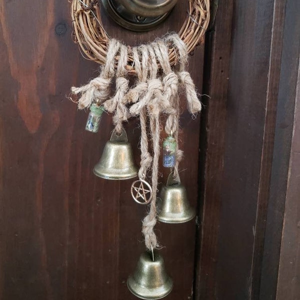 Witch Bells | spell bottles | 3 bells | home protection | housewarming gift | home blessing | amulet hex | witch decor | love | wiccan pagan