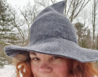 Witch Hat | 14 colors | sexy witch hat | cosplay costume | black gray blue purple pink red green | moon goddess coven ceremony| Salem MA