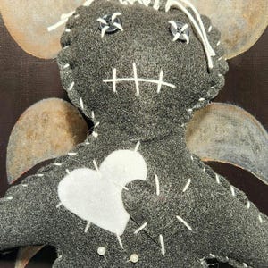 Muñeco vudú personalizado grande de 30 cm, con intenciones positivas, bruja de Salem, protección, hechizo inverso, altar pagano wiccano, lanzamiento de hechizos.