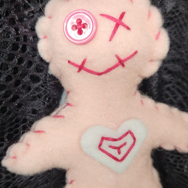 Baby Girl Pink Angel Poppet Voodoo Doll | gender reveal party | baby shower gift | twins | baby's first Christmas | grief | loss of child