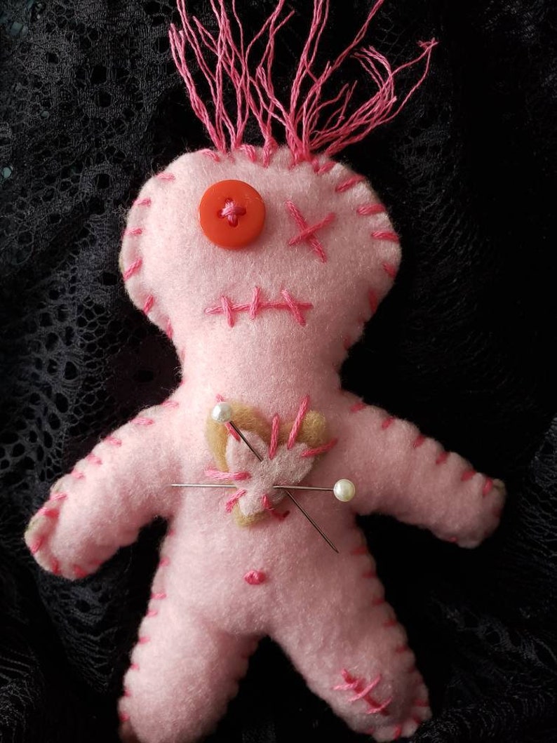 Love Attraction Poppet Voodoo Doll | sex attraction lust | couples | protection amulet | witch wiccan pagan | altar ritual | love spell 