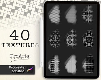 Procreate brushes, Procreate texture brushes. Brushes set.