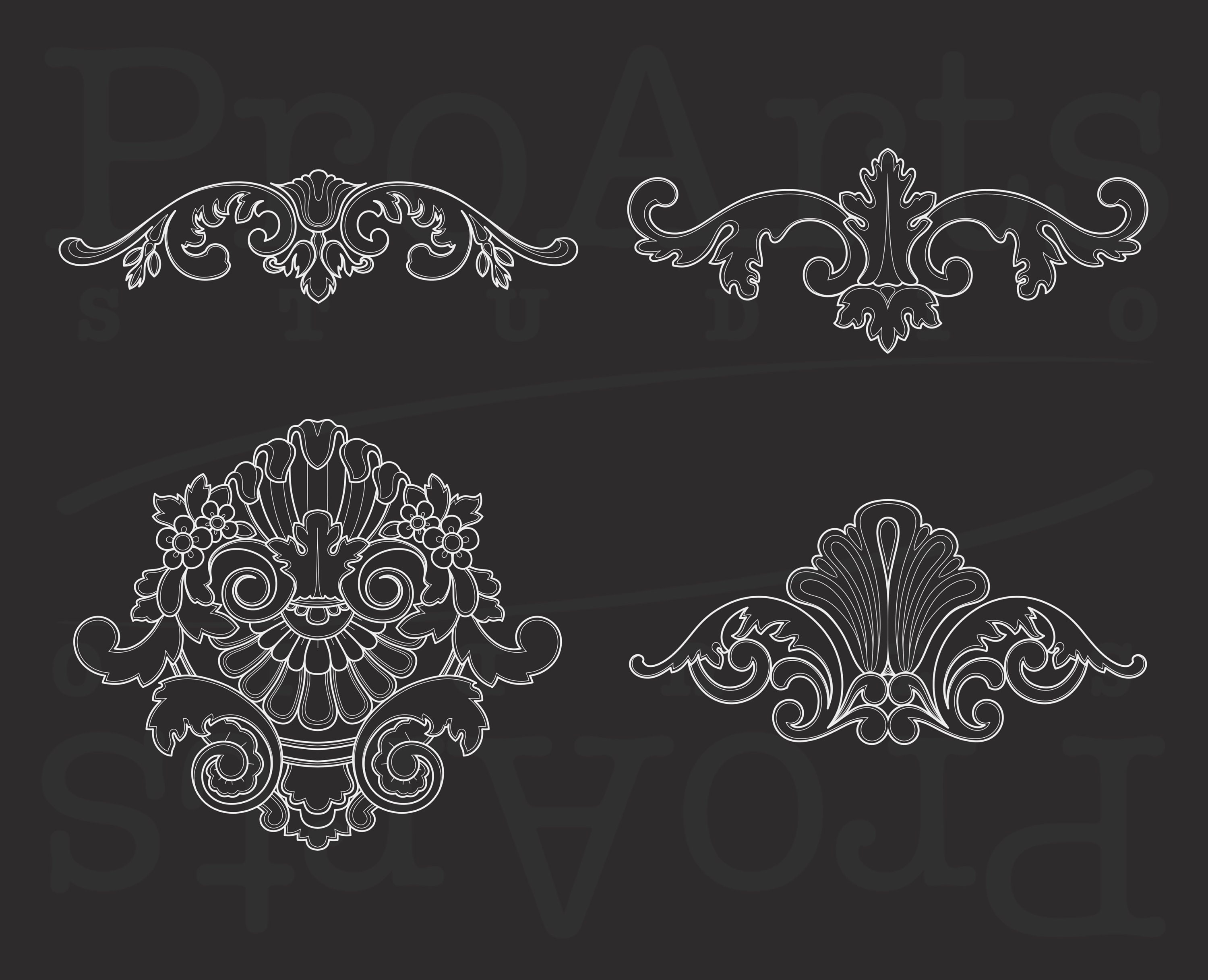 Filigree Procreate Brushset Stamp Brushes Filigree Brushes Etsy