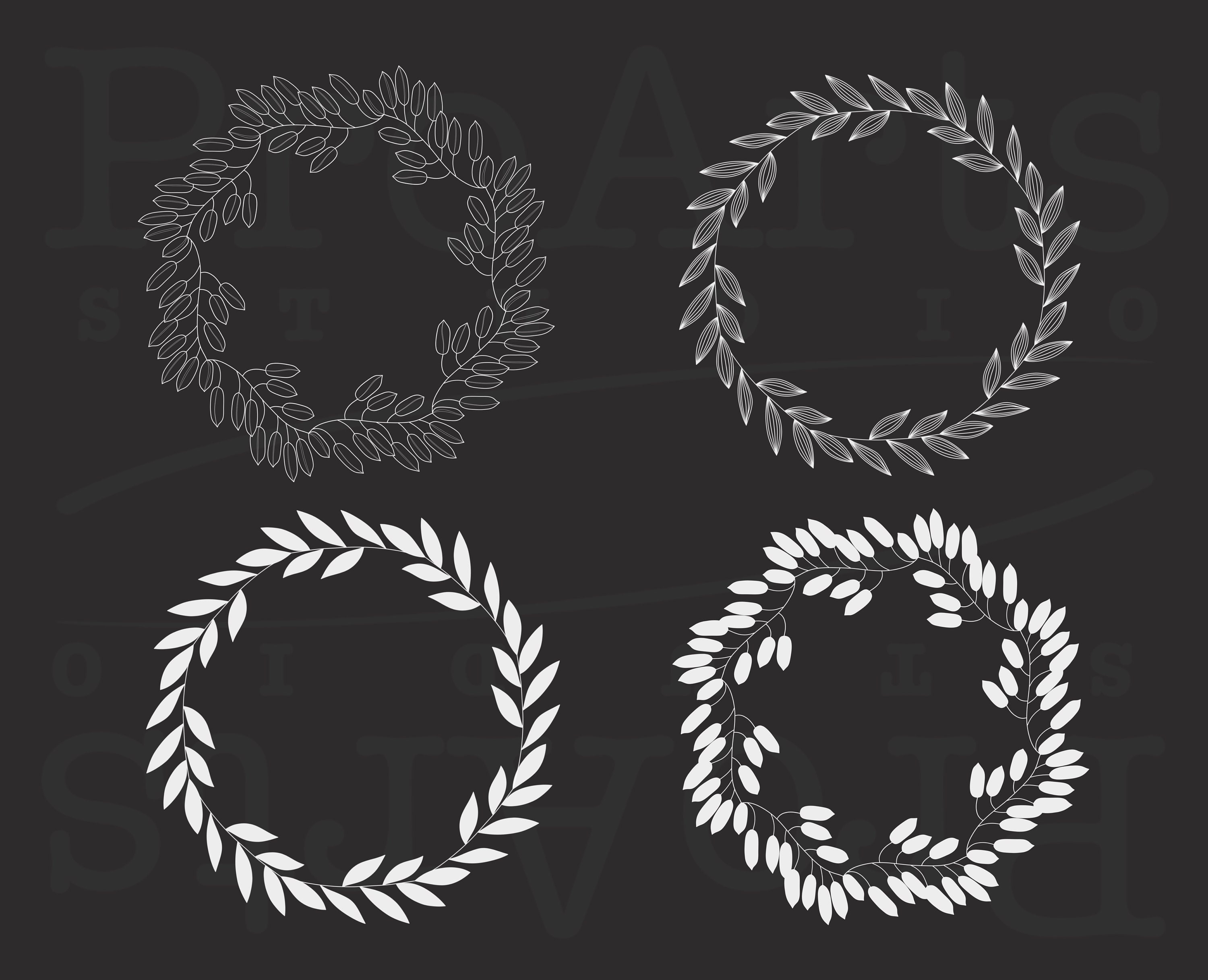Procreate Stamp Wreath Stamp Set for Procreate Brushes Stamp iPad ...