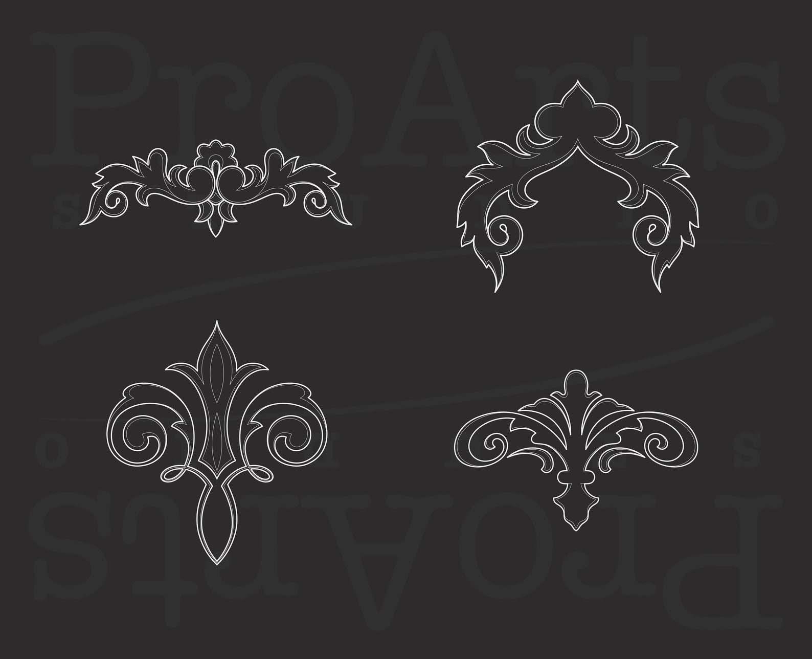 Filigree Procreate Brushset Stamp Brushes Filigree Brushes Etsy