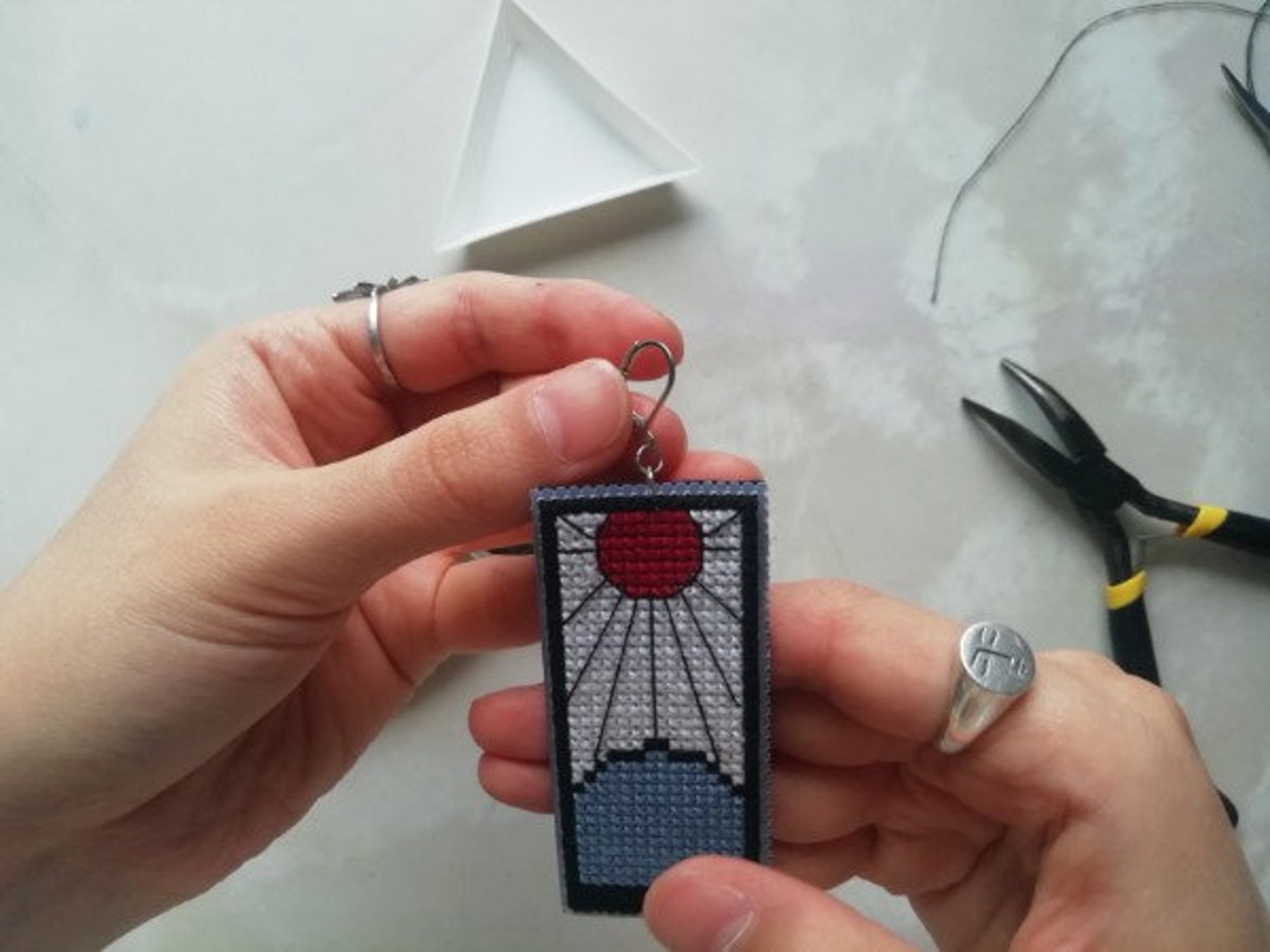 Hanafuda Anime Earrings DIY Cross stitch Pattern Tutorial PDF Etsy hanafuda-anime-earrings-diy-cross-stitch-pattern-tutorial-pdf-etsy