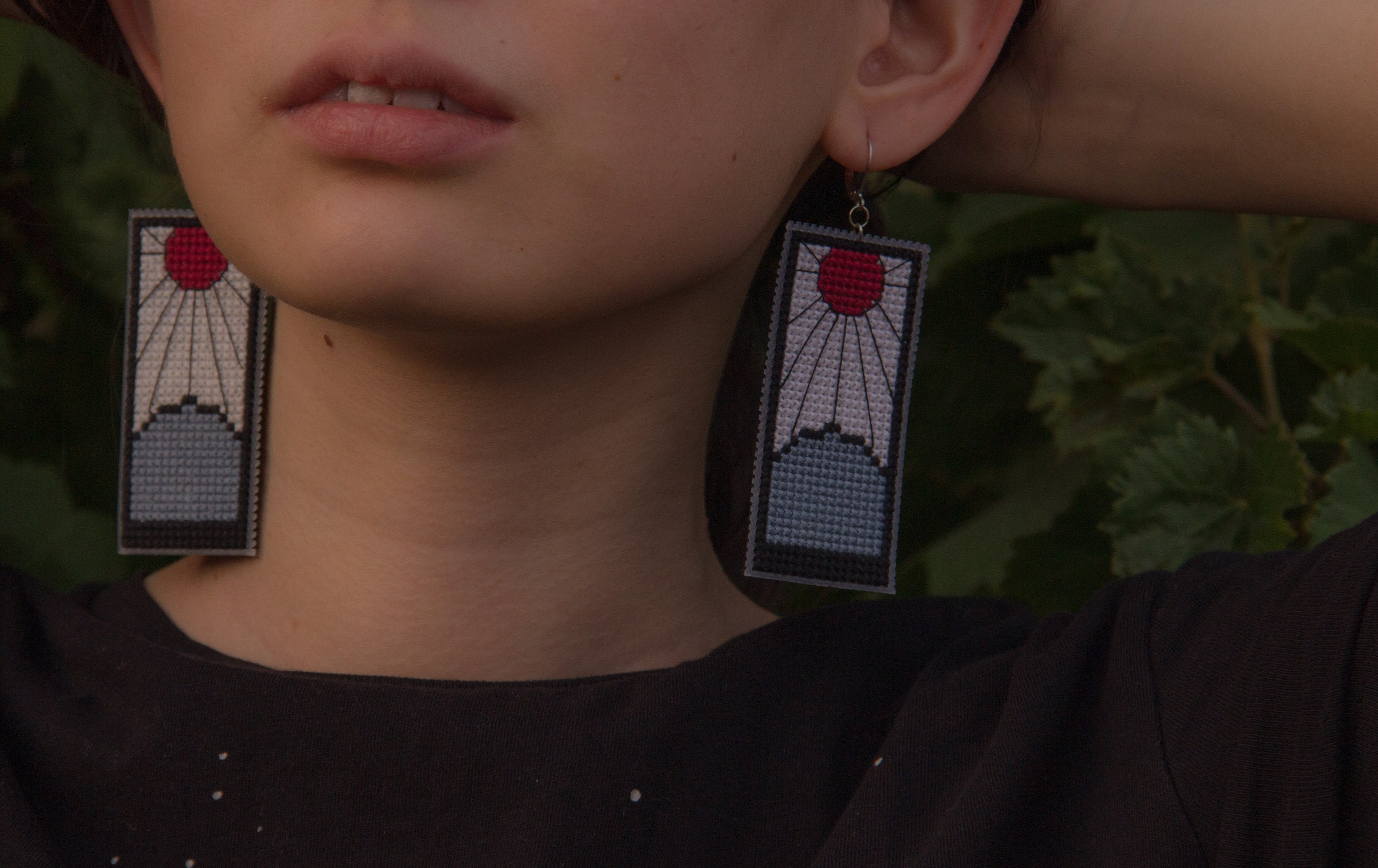 Hanafuda Anime Earrings DIY Cross stitch Pattern Tutorial PDF Etsy hanafuda-anime-earrings-diy-cross-stitch-pattern-tutorial-pdf-etsy