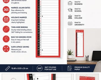 2027 Wall Calendar: Slim, Large Print, & Desktop Planners