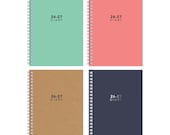 2026-2027 A5 Week to View Wiro Hardback Pastel Academic Diary Mid Year Spiral