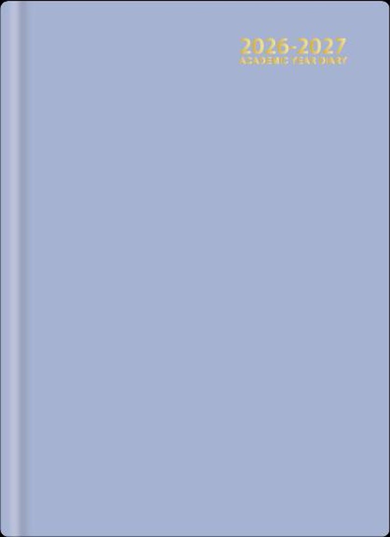 2026-2027 Bright Academic Hardback A5 Day A Page Diary Mid Year School ...