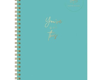 A5  Soft  Cover Notebook Spiral Twin wire Ruled Notepad Journal Perfect for use at Home School Work