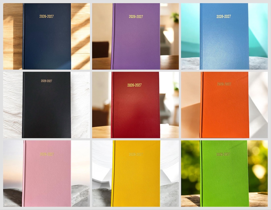 2026-2027 A5 Academic Day A Page Hardback Diary: Teacher Student ...