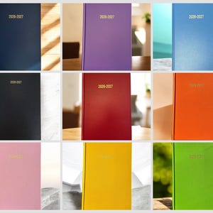 2026-2027 A5 Academic Day A Page  Hardback Diary: Teacher Student Planner & Organizer