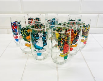 Vasos vintage de los 12 días de Navidad, juego de bar navideño