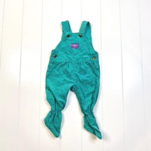Vintage Oshkosh BGosh Floral Corduroy Overalls, Floral Oshkosh, Oshkosh Jumper, Vintage Overalls, Oshkosh Dungarees, Size 6-9 Months