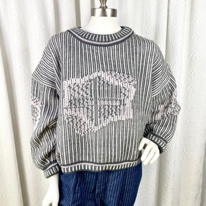 Vintage Soft Wool Blend Pullover Sweater, 1990s Y2K Chunky Sweater, Crop Top Sweater, Y2K Crop Sweater, Vintage Unionbay, Size Large