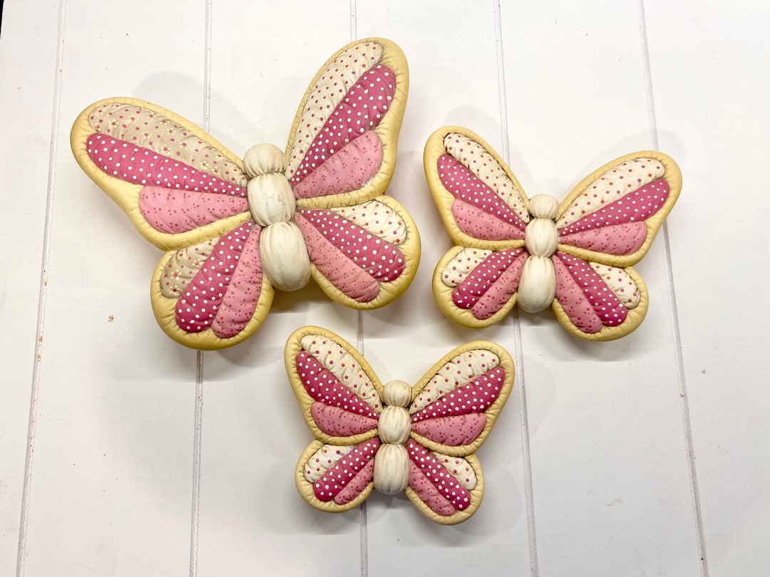 Vintage Ceramic Butterfly Wall Art Vintage Butterfly Decor Etsy