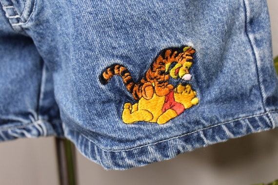 Vintage Girl's Winnie the Pooh Denim Jean High Wa… - image 6