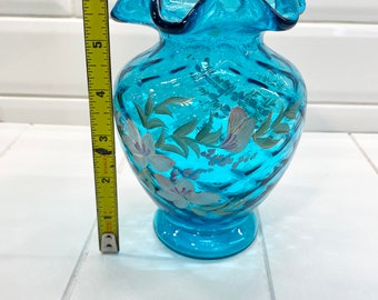 フェントン　花瓶　ヴィンテージ　① フェントン 花瓶 ヴィンテージ ① Vintage Fenton Glass Hobnail