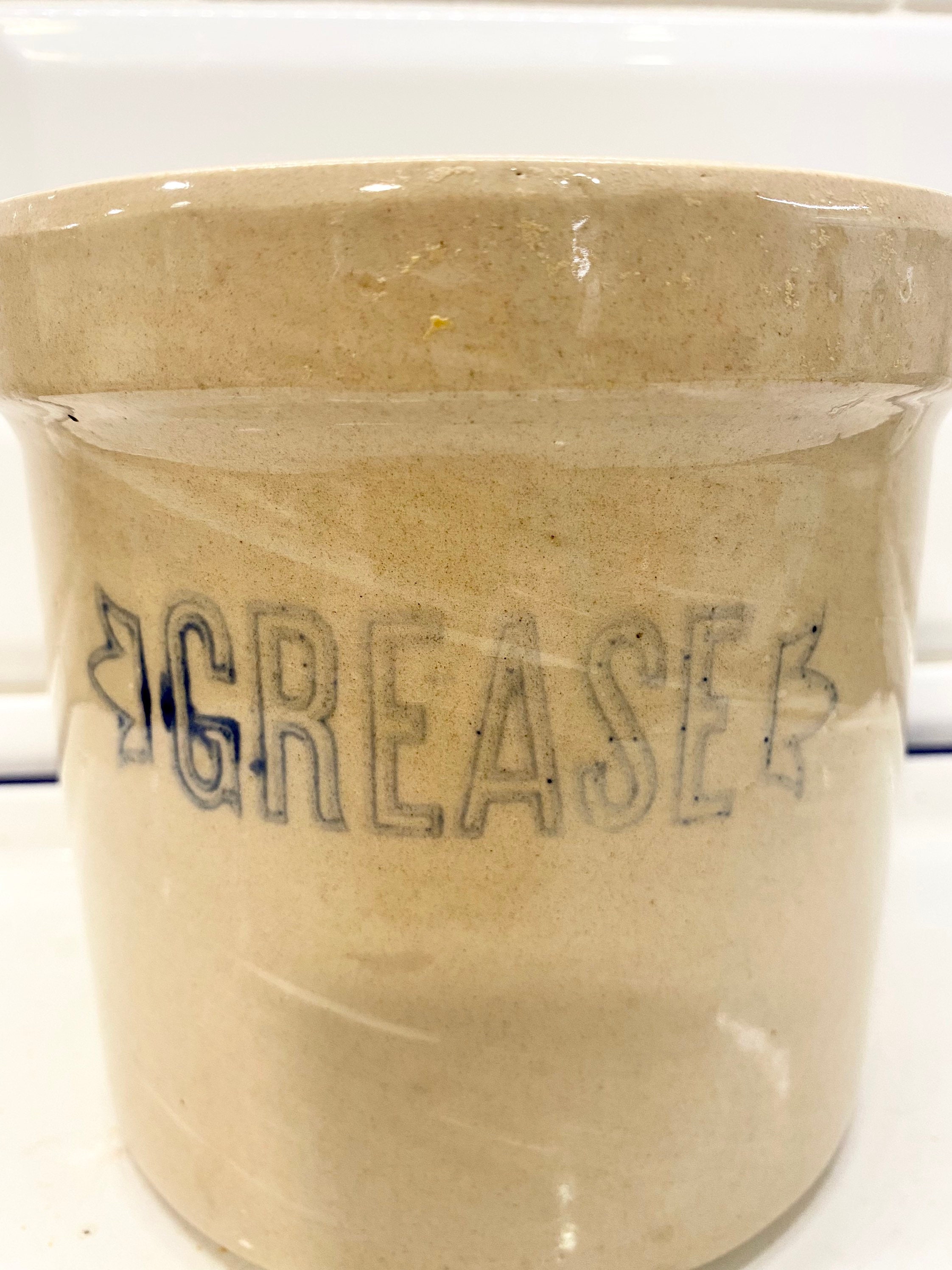 Vintage Stoneware Grease Crock Vintage Planter Vintage Etsy