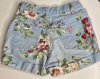 Floral Guess Jeans | Etsy