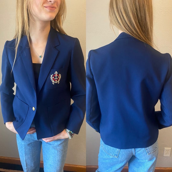 Nautical blazer shop womens