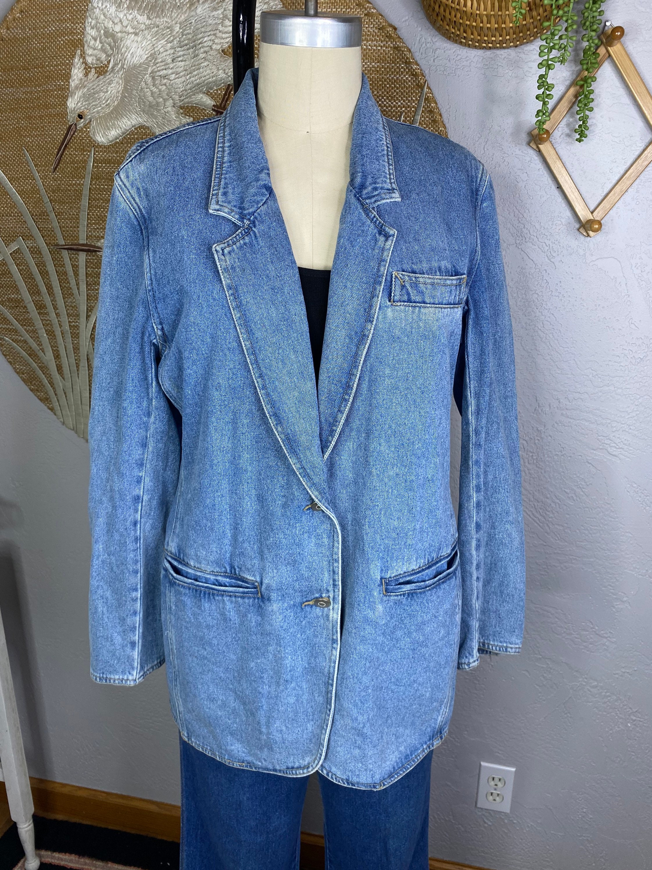 Haik's Denim Jean Jacket Blazer Western 
