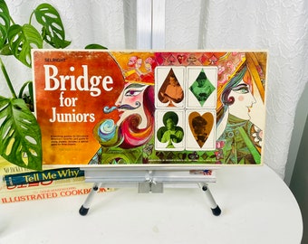 Vintage 1967 Bridge for Juniors Board Game, Peter Max Style Board Game, Vintage Board Games, Wall Decor, Vintage Toys, Vintage Games