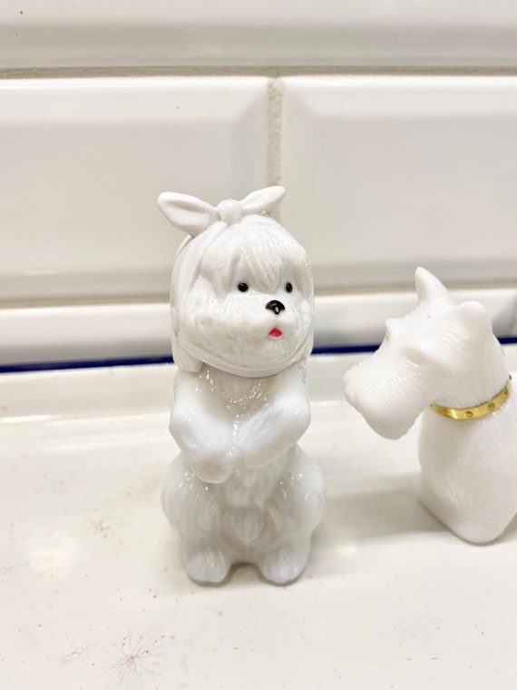 Vintage Avon Dog Perfume Bottles, Maltese, Scottie Do… Gem
