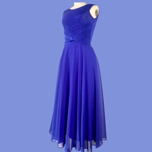1 state blue dress One Shoulder Royal Blue Prom Dress with Split Black / 00