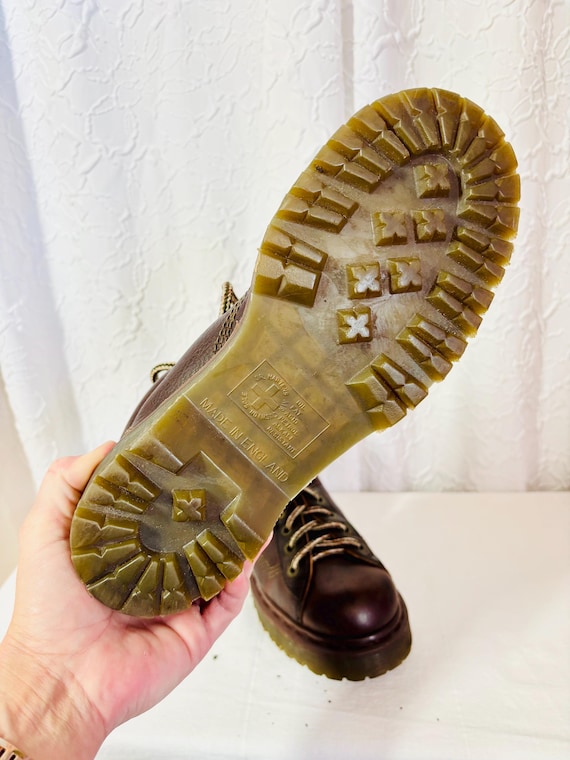 Vintage Doc Martens 8287 Leather Boots, Made in England, Size 6