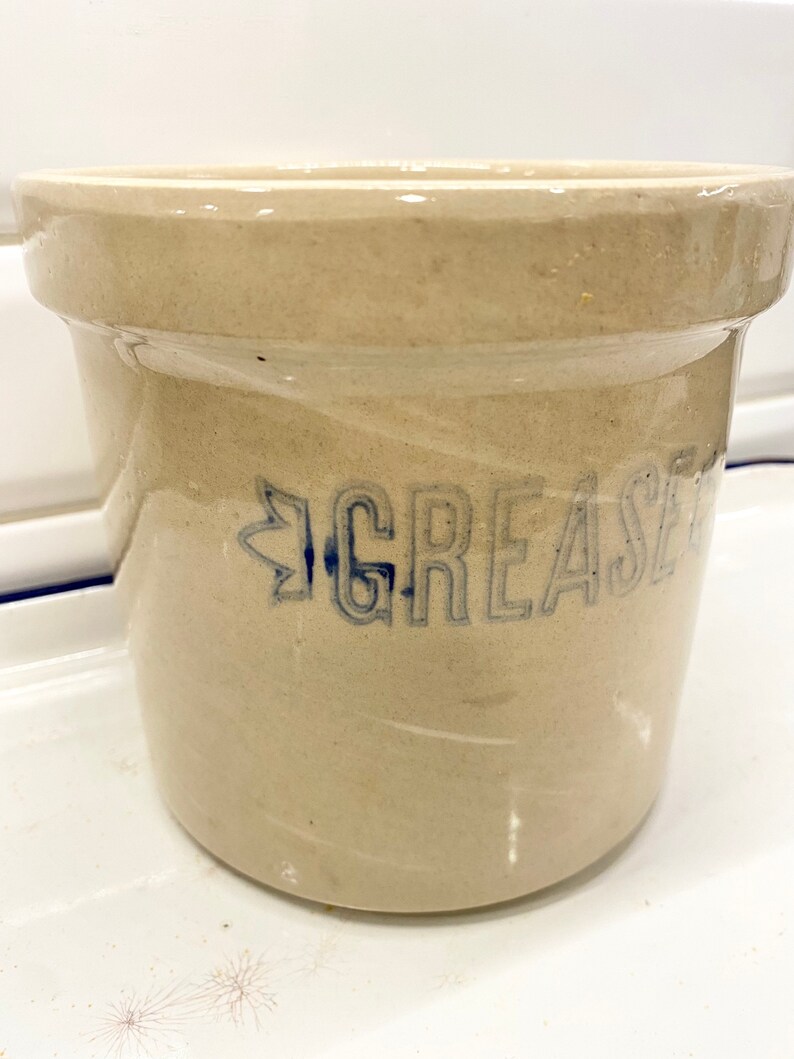 Vintage Stoneware Grease Crock Vintage Planter Vintage Etsy