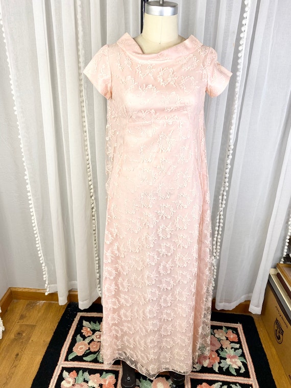 Vintage Lace Collar Dress - Pink
