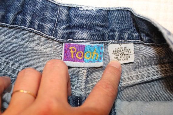 Vintage Girl's Winnie the Pooh Denim Jean High Wa… - image 9