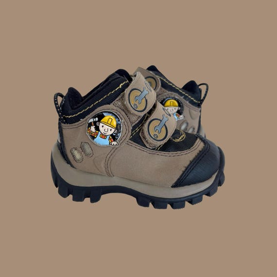 Vintage 1995 Bob the Builder High Top Work Boots, Size 5M