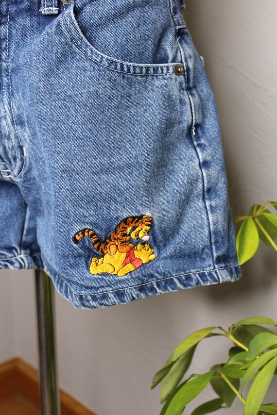 Vintage Girl's Winnie the Pooh Denim Jean High Wa… - image 5