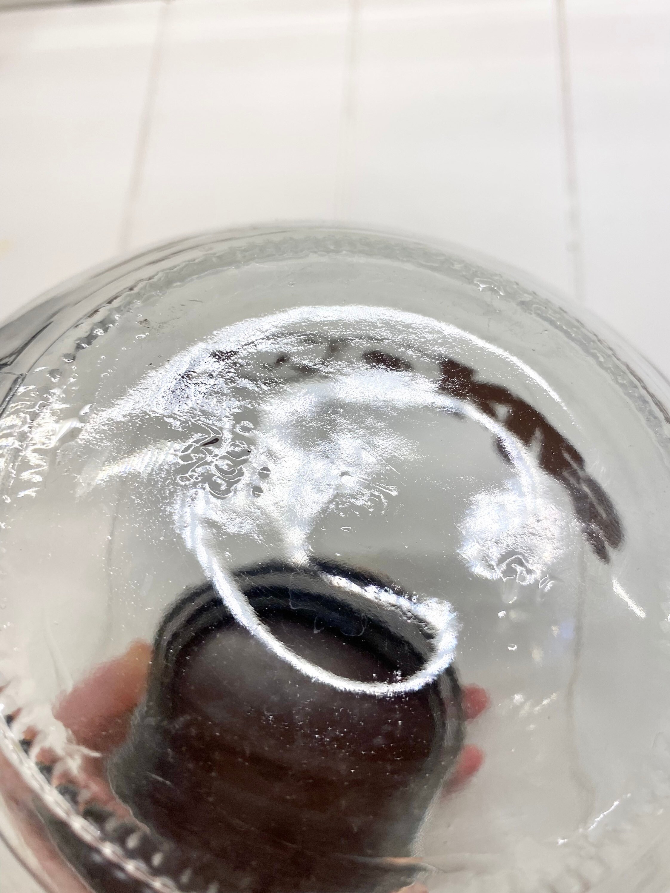 Vintage Glass Bowl Cookie Jar Mid Century Modern Fish Bowl Etsy