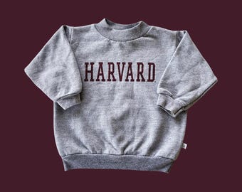 Vintage Harvard University Kids Crewneck Sweatshirt, Size 2T