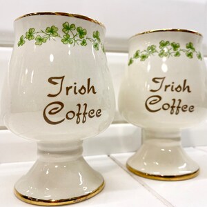 Vintage Carrigcraft St Patrick&#39;s Day Ceramic Irish Coffee Cup, Vintage St Patrick&#39;s Day, Irish Coffee Cup, Vintage Shamrock, Kitschy Irish
