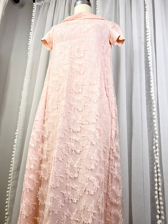 Vintage Lace Collar Dress - Pink main image 1