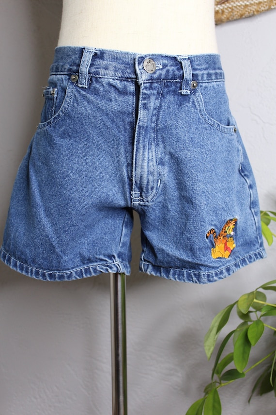 Vintage Girl's Winnie the Pooh Denim Jean High Wa… - image 2