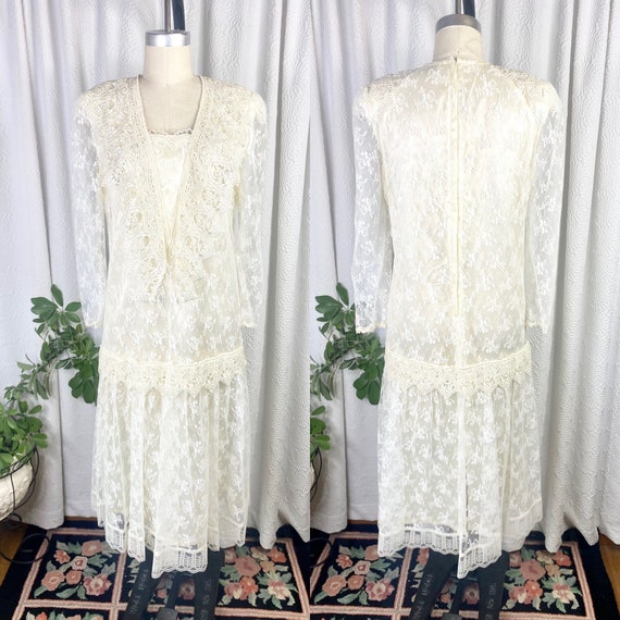 Vintage Chanel Ivory x Beige Tweed Skirt Suit FR38 80s - Mrs Vintage -  Selling Vintage Wedding Lace Dress / Gowns & Accessories from 1920s –  1990s. And many One of a