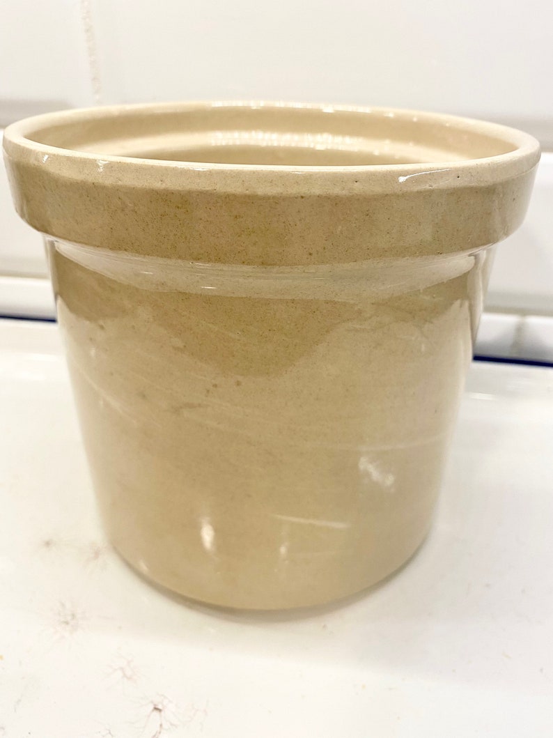 Vintage Stoneware Grease Crock Vintage Planter Vintage Etsy