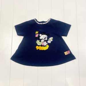 Vintage Mickey and Co Minnie Mouse Thermal Embroidered Swing Tunic, Vintage Minnie Top, Vintage Mickey, Vintage Disney, Size 4T image 2
