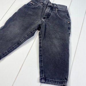 Vintage Black Lee Jeans, Vintage Toddler Jeans, Vintage Jeans, High Waist Jeans, Size 2T image 3
