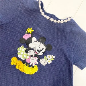 Vintage Mickey and Co Minnie Mouse Thermal Embroidered Swing Tunic, Vintage Minnie Top, Vintage Mickey, Vintage Disney, Size 4T image 6