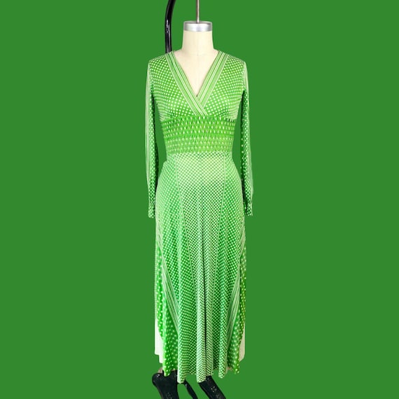 Vintage 1960s Green Abstract Maxi Dress, Mod Psychedelic Boho Style, Size 5 - Etsy Vintage 1960s Green Abstract Maxi Dress, Mod Psychedelic Boho Style, Size 5 - Etsy