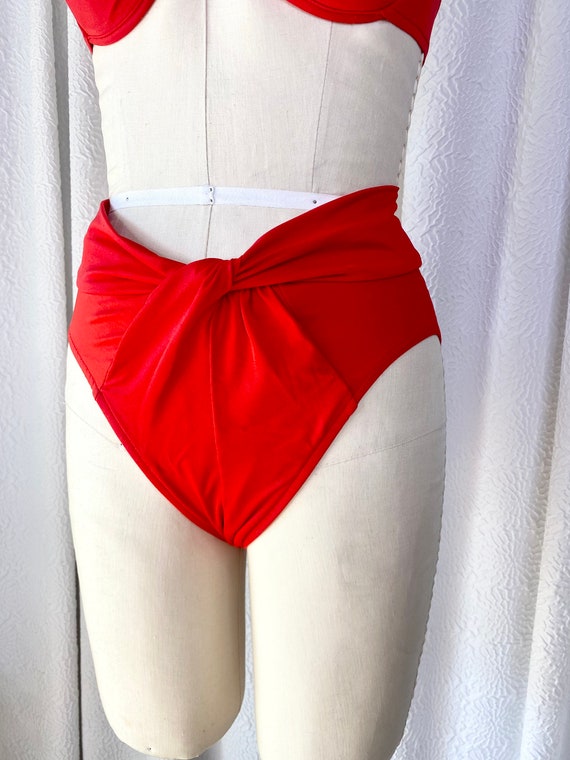 Vintage Red Miraclesuit Two Piece Swimsuit, Vinta… - image 6